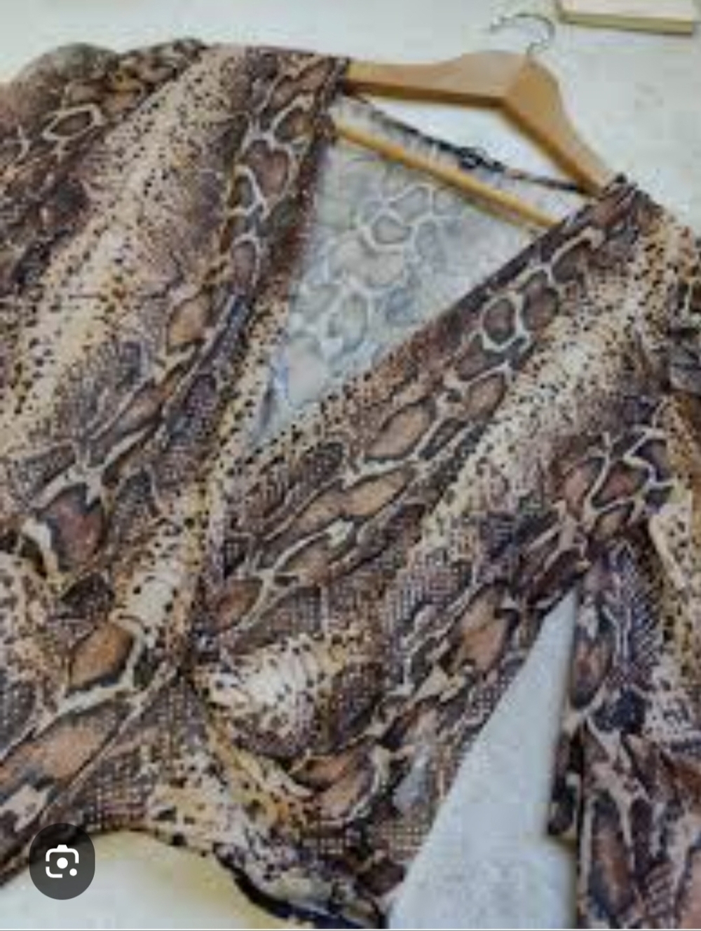 Fashion Nova Brown Snake-Print Bodysuit